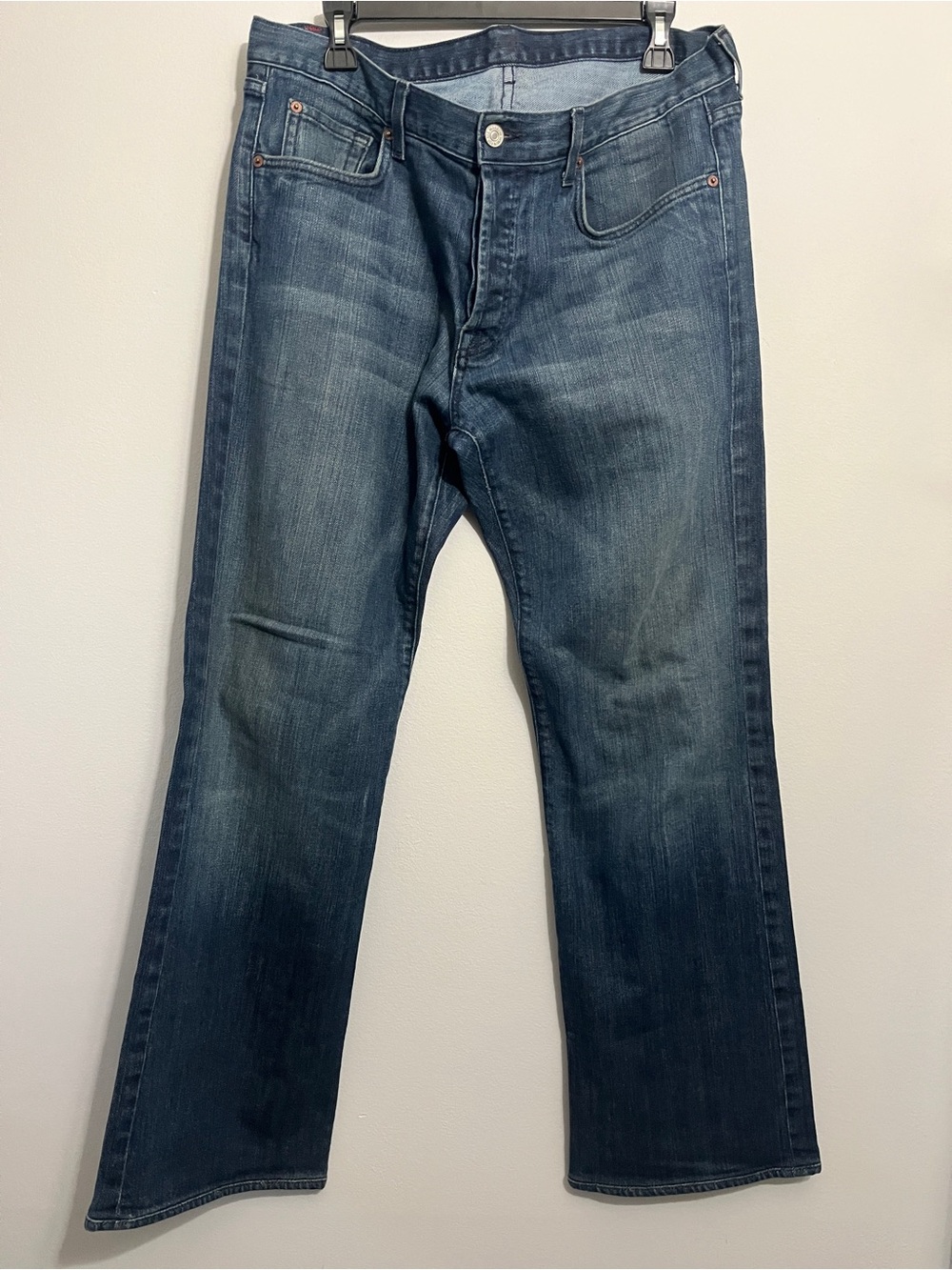 Vintage Y2K 7 For All Mankind Men’s Relaxed Fit Jeans - Washed Blue Size 36x30